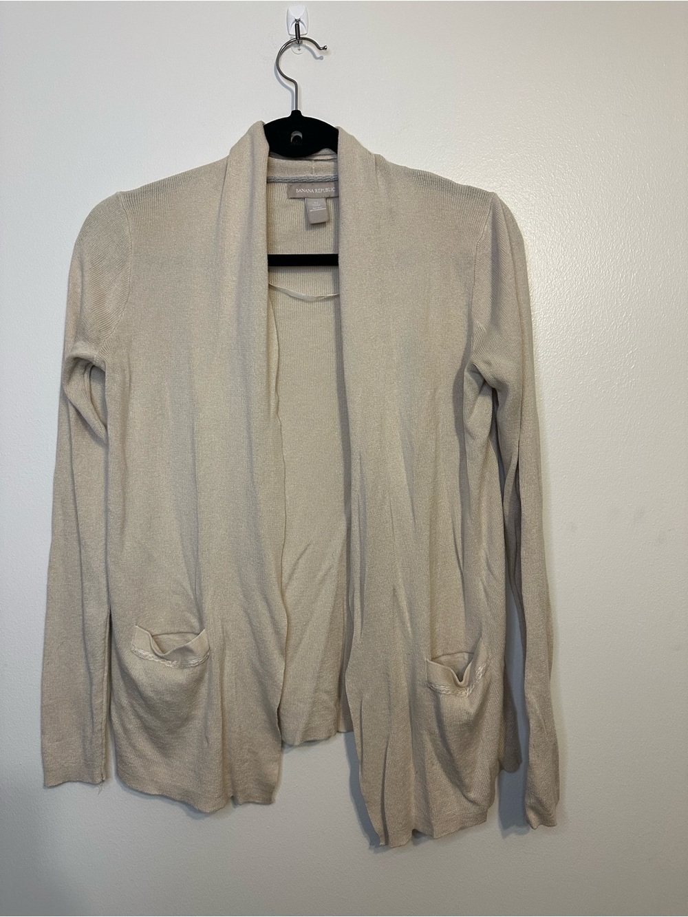 Banana Republic Cream Open-Front Women's Cardigan